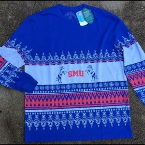 SMU Christmas T Shirt NWT Large